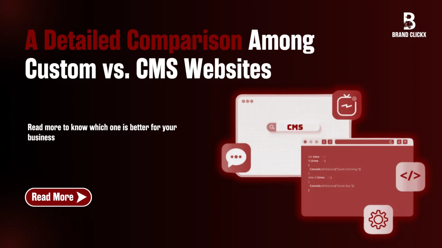 Custom vs. CMS Websites Custom vs. CMS Websites