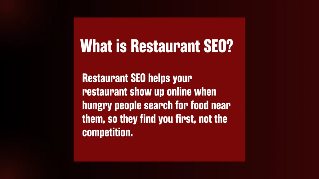 Explanation of what is Restaurant SEO in New York