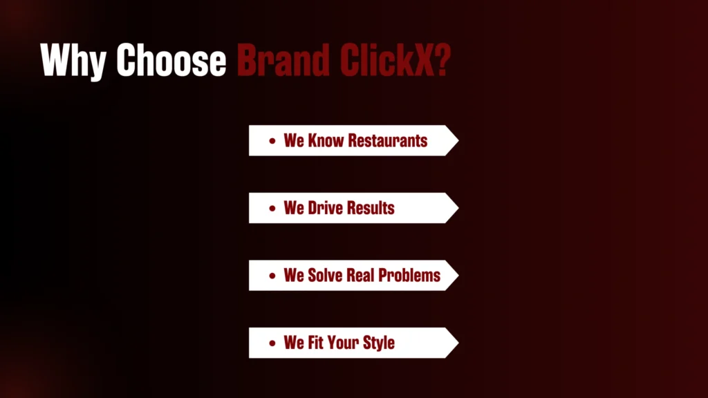 Infographic of why choose Brand ClickX