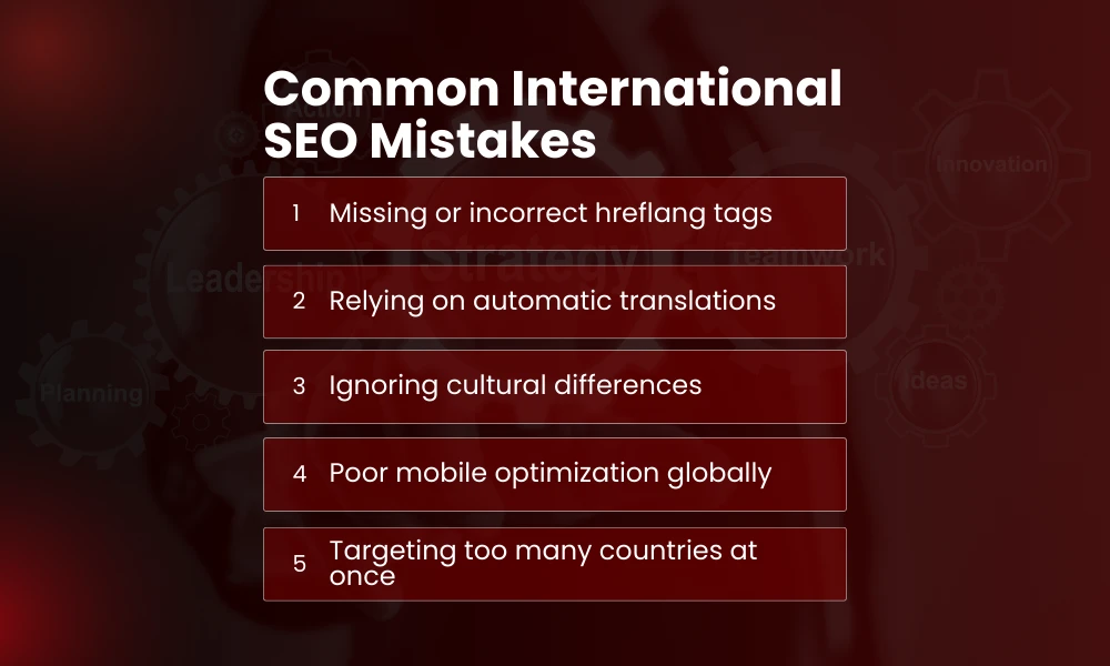 | International SEO Strategy: How to Rank Across Countries and Languages Common International SEO Mistakes