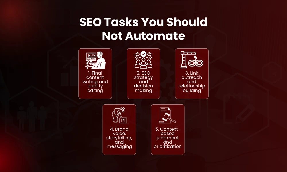 | SEO Automation Explained: What to Automate & What Not To SEO Tasks You Should Not Automate