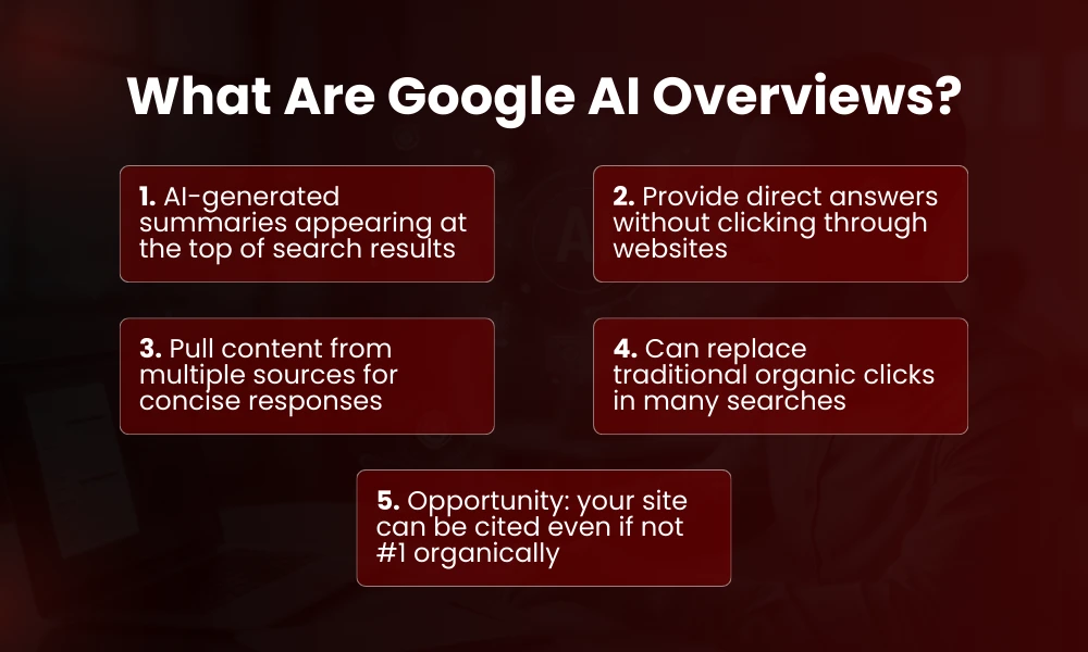 | How to Improve Visibility in Google AI Overviews What Are Google AI Overviews
