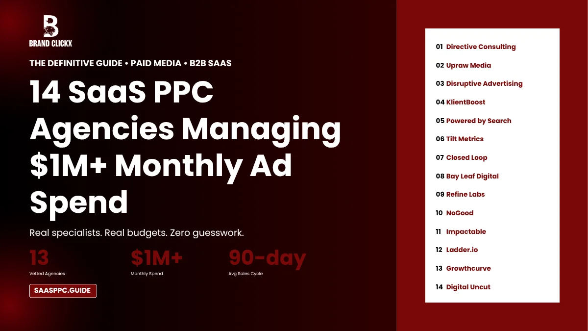 14 SaaS PPC Agencies Managing $1M+ Monthly Ad Spend