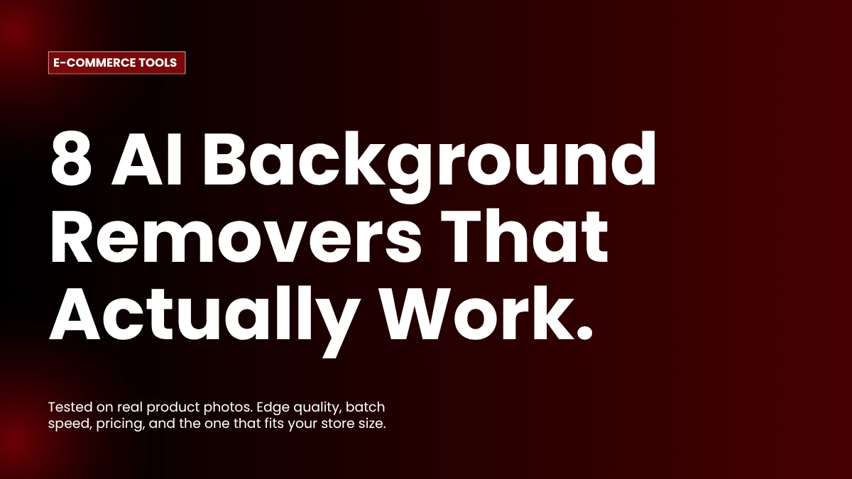 8 AI Background Removers That Actually Work. 8 AI Background Removers That Actually Work.