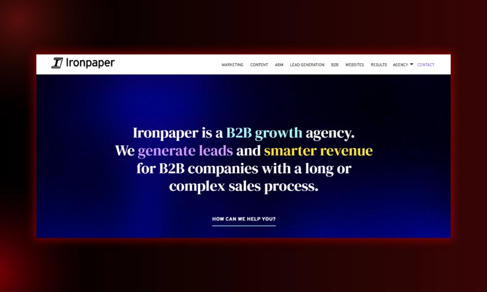 | 15 Performance Marketing Agencies Specializing in B2B SaaS Ironpaper
