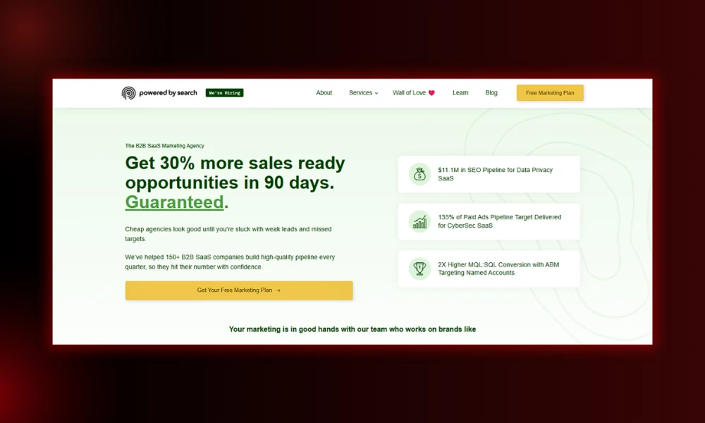 | 15 Performance Marketing Agencies Specializing in B2B SaaS Powered by Search