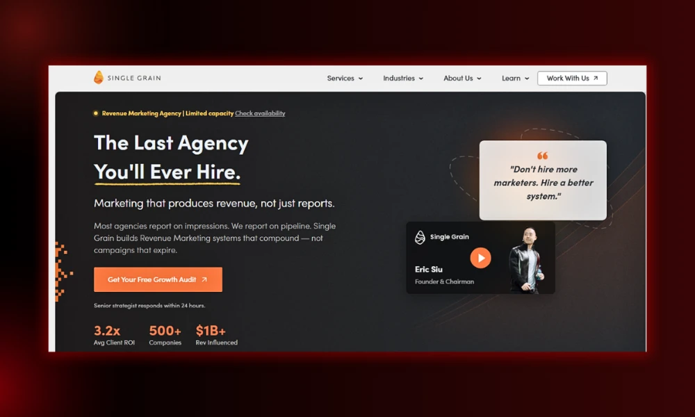 | 19 Paid Social Agencies Scaling SaaS User Acquisition Single Grain