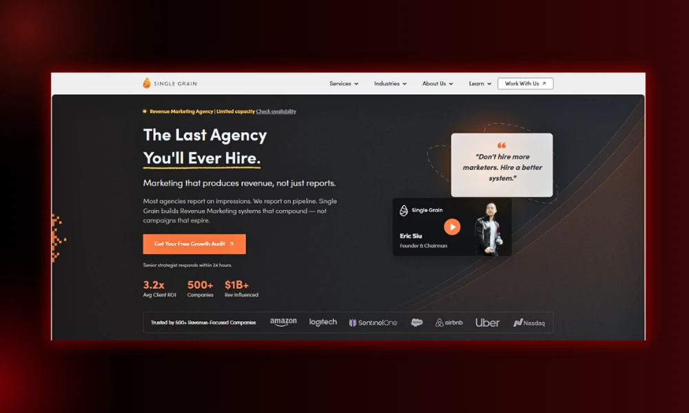 | 15 Performance Marketing Agencies Specializing in B2B SaaS Single Grain