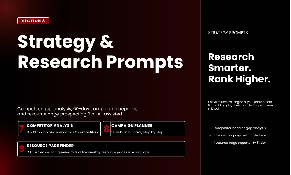 | ChatGPT for SEO: Prompts That Help You Build Better Backlinks Strategy & Research Prompts