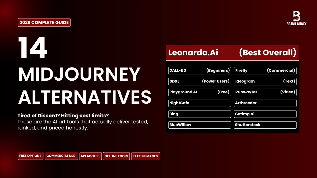 14 MIDJOURNEY ALTERNATIVES 14 MIDJOURNEY ALTERNATIVES