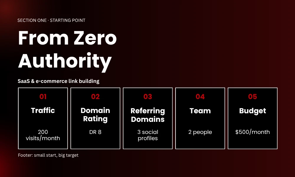 | Link Building Case Study: How BrandClickX Grew to 157K Traffic From Zero Authority