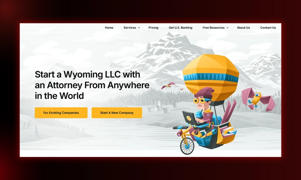 | The Art of Making Your Brand Easier to Understand Landing page example showcasing a clean above the fold value proposition statement on the Start in Wyoming website