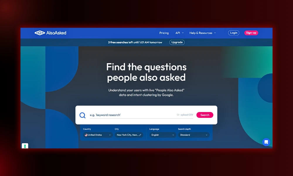 | 30 Best SEO Tools in 2026 (Free + Paid), Built for the Post-Core-Update Web AlsoAsked search intent clustering tool mapping Google People Also Ask question branching coordinates