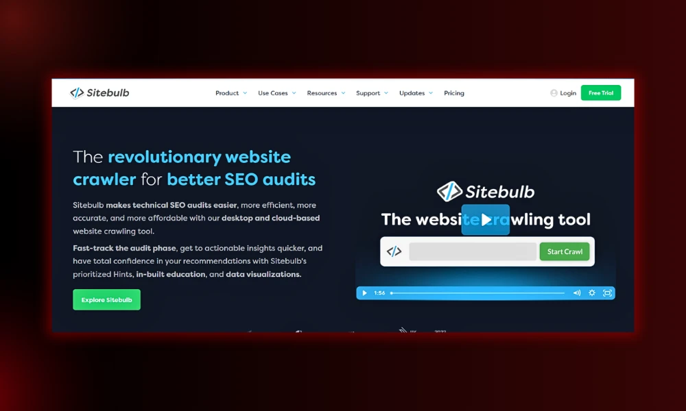 | 30 Best SEO Tools in 2026 (Free + Paid), Built for the Post-Core-Update Web Sitebulb technical website crawler landing screen showcasing desktop and cloud based site auditing solutions