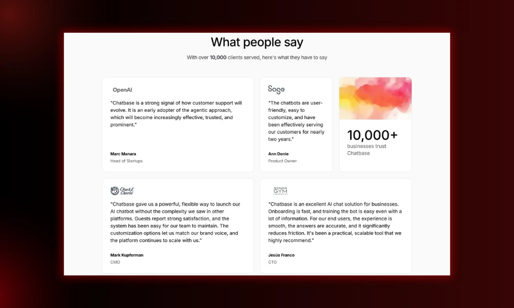 | Designing Websites That Turn Interest Into Momentum Website social proof grid layout design template displaying verbatim client testimonials and company logos