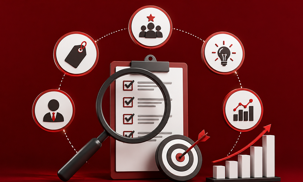 | Best Performance Marketing Agencies in 2026 for Business Growth A 3D marketing infographic clipboard displaying verified performance indicators from creative testing to target conversion loops
