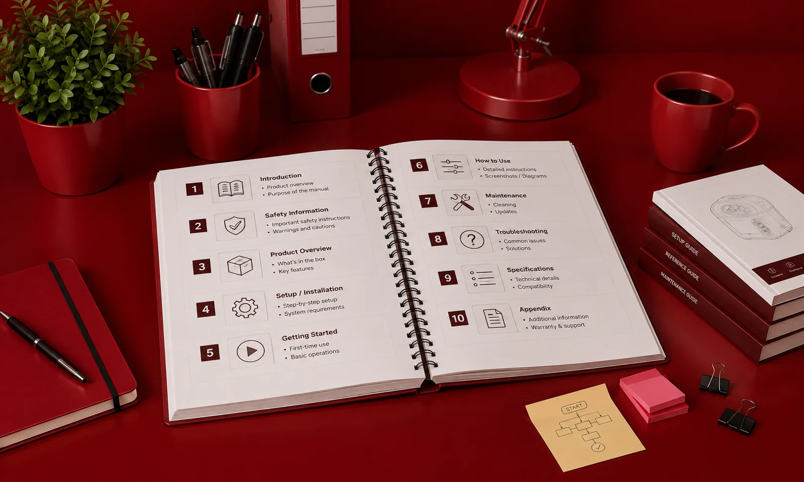 | User Manual Guide: How to Create Better Manuals Structuring the sections of a detailed user manual
