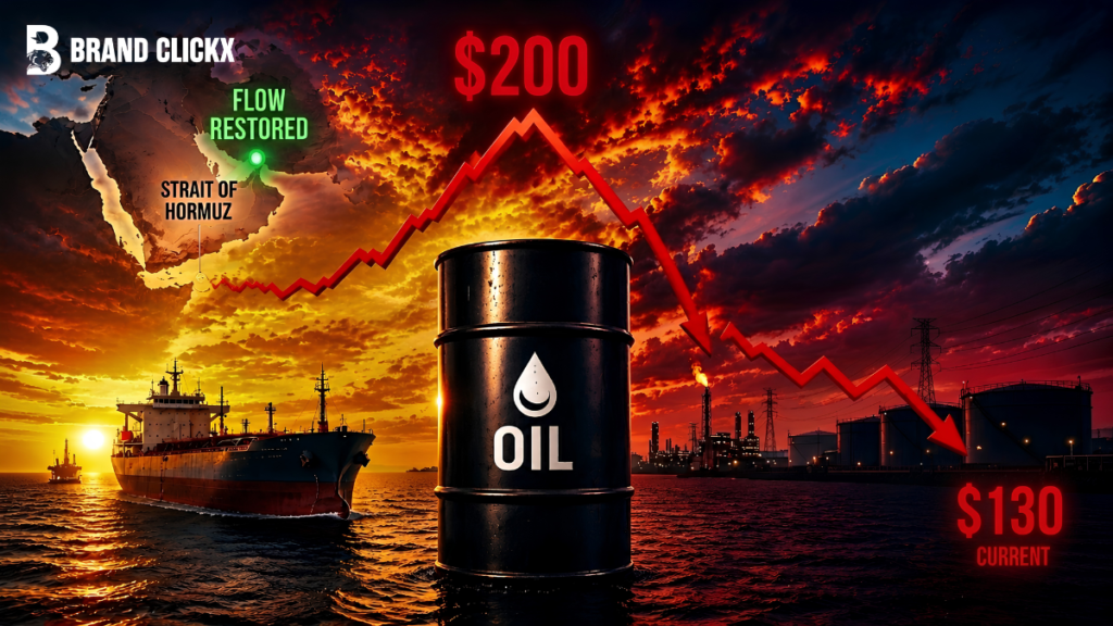 State Of Hormuz Oil barrel and price chart graphic showing Strait of Hormuz market impact