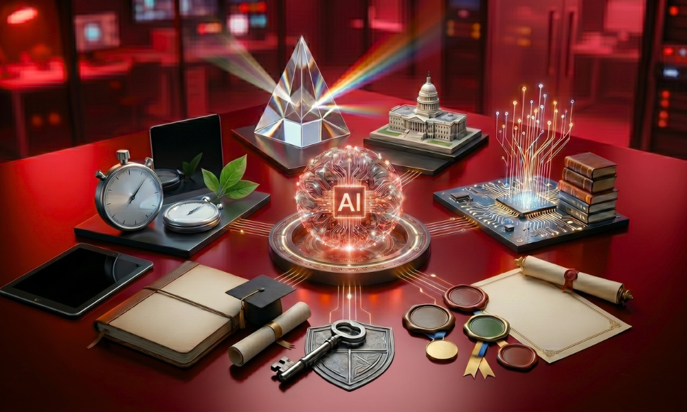| Generative Engine Optimization (GEO) 2026: The Complete Guide to Getting Cited by AI A composite conceptual grid displaying analytical objects representing data extraction prisms entity layout models tracking clocks and authority seals around a central AI core