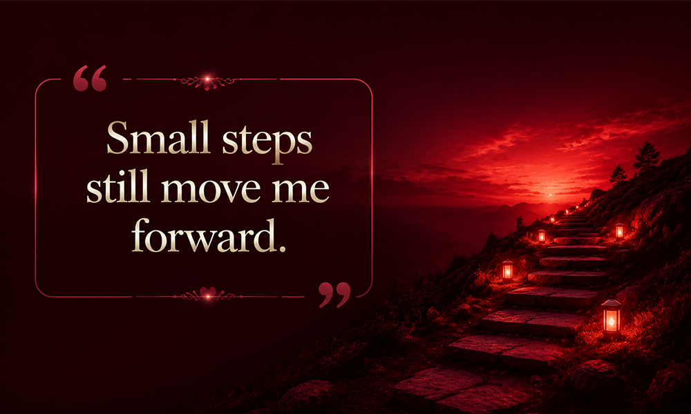| 150+ Positive Affirmations for Success, Confidence, Love & Daily Motivation Attachment preview for small steps quote image
