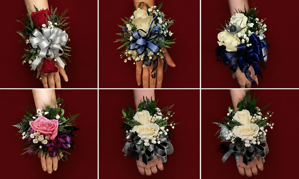 | Corsage vs Boutonniere Guide: 2026 Trends, Styles & Buying Tips A grid of various floral designs with the Brand ClickX logo.
