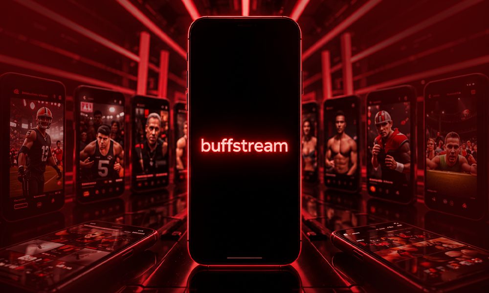 | Buffstream Guide: Safety, Legality & Alternatives Abstract red tech environment backdrop for Brand ClickX.