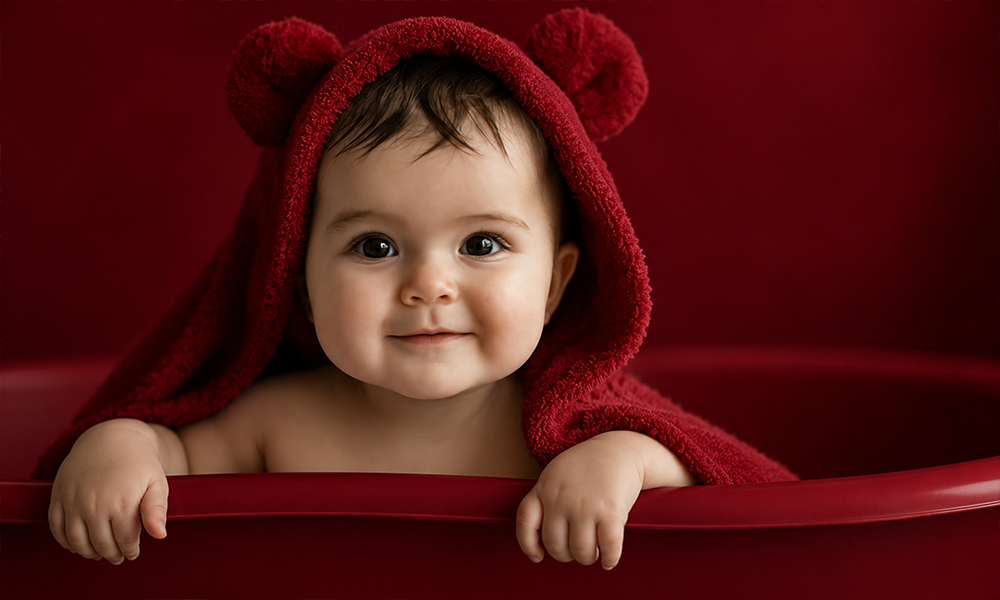 | 200+ Cute Names: Sweet & Adorable Ideas Adorable infant wearing a red hoodie looking at the camera