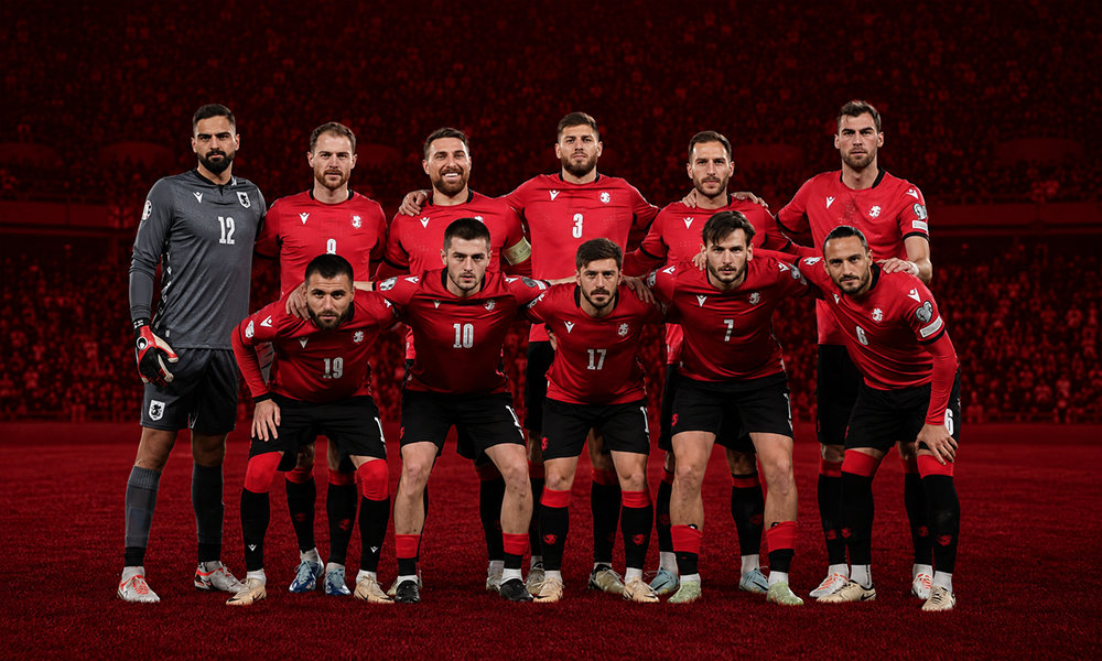 National football squad posing for a team photo by Brand ClickX.
