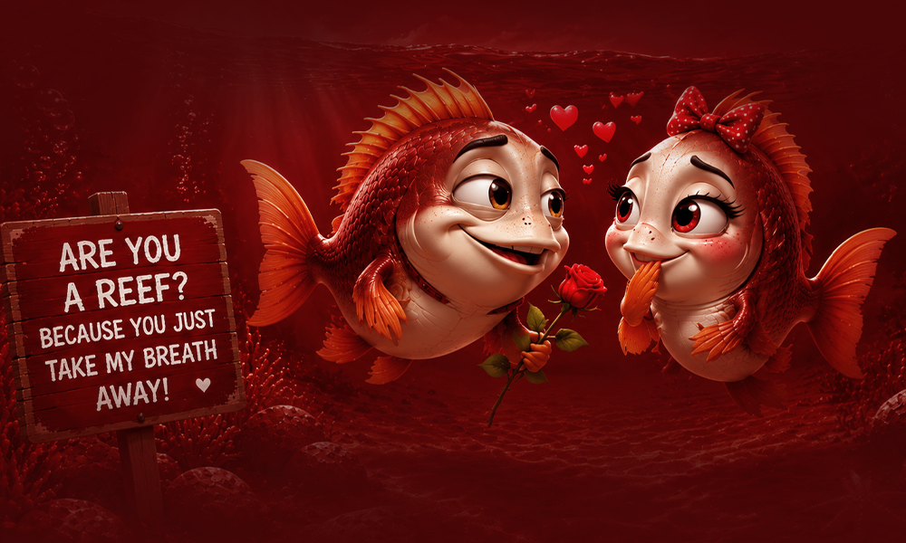 | 170+ Fish Puns, Jokes & Captions That Are Fin-tastic Fish Valentine's Puns