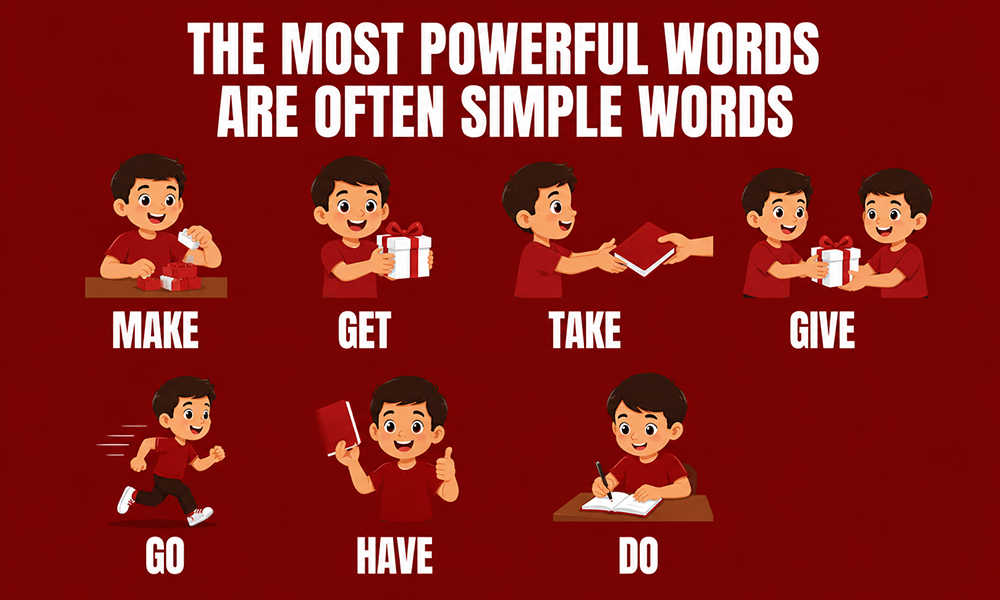 | 500+ General English Words With Meanings & Examples A chart focused on vocabulary words related to talent and trouble.