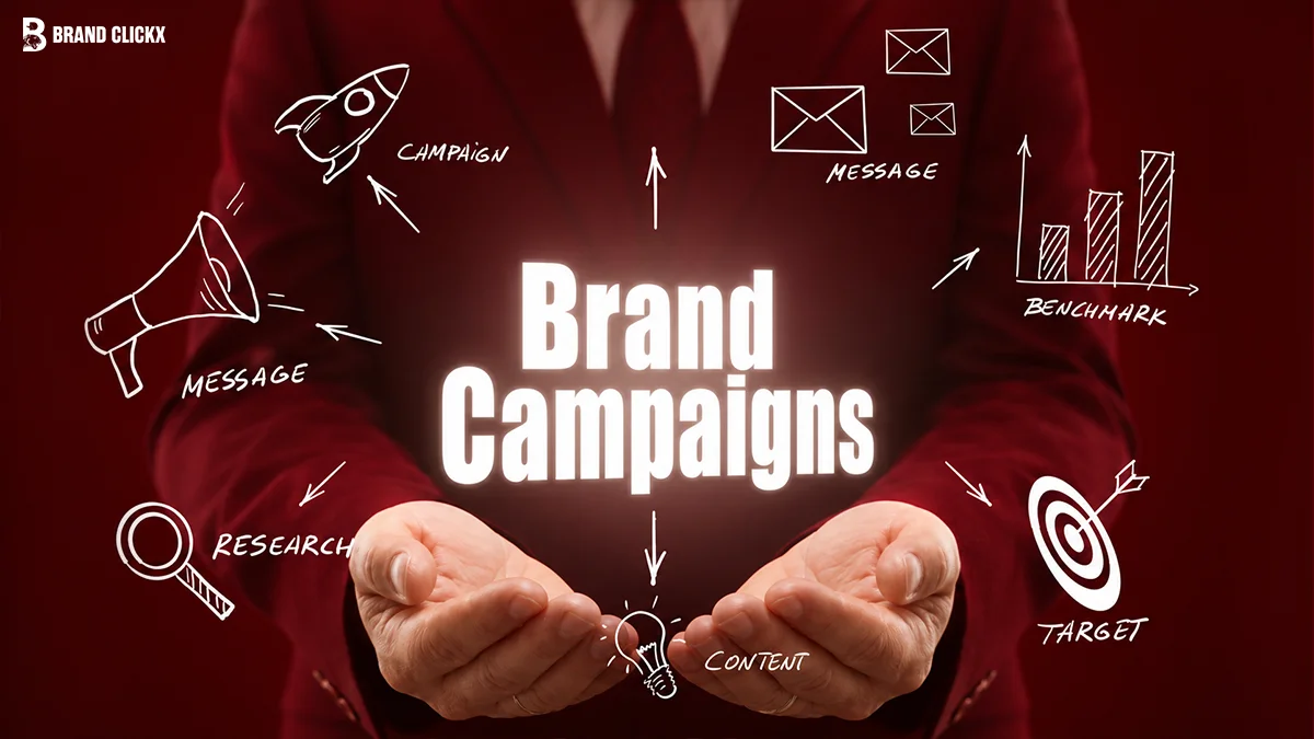 The Top Brand Campaigns of 2026 The Ones That Actually Worked A marketing strategy dashboard highlighting top brand campaigns against a dark red backdrop