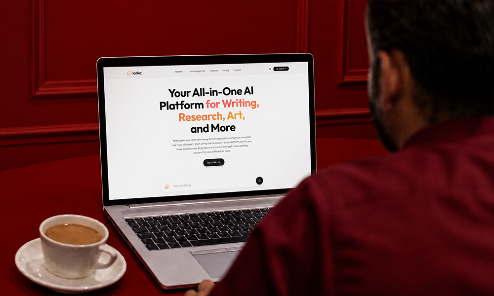 | How Lorka AI Helps College Students Thrive Overview of Lorka educational platform on a laptop screen by Brand ClickX.
