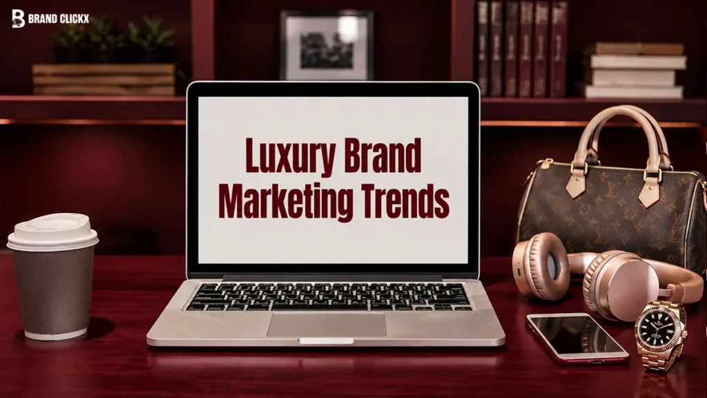 luxury brand marketing trends Luxury brand marketing trends and insights featured with a red-ambient backdrop