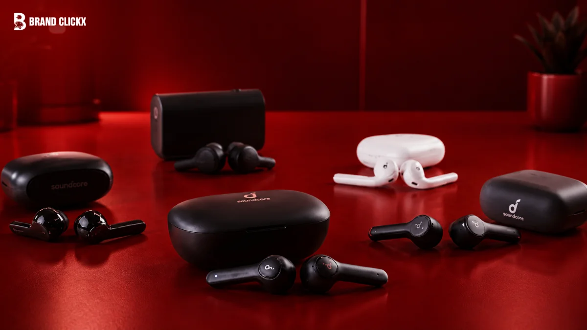 A collection of various wireless earbuds featured in a roundup graphic.