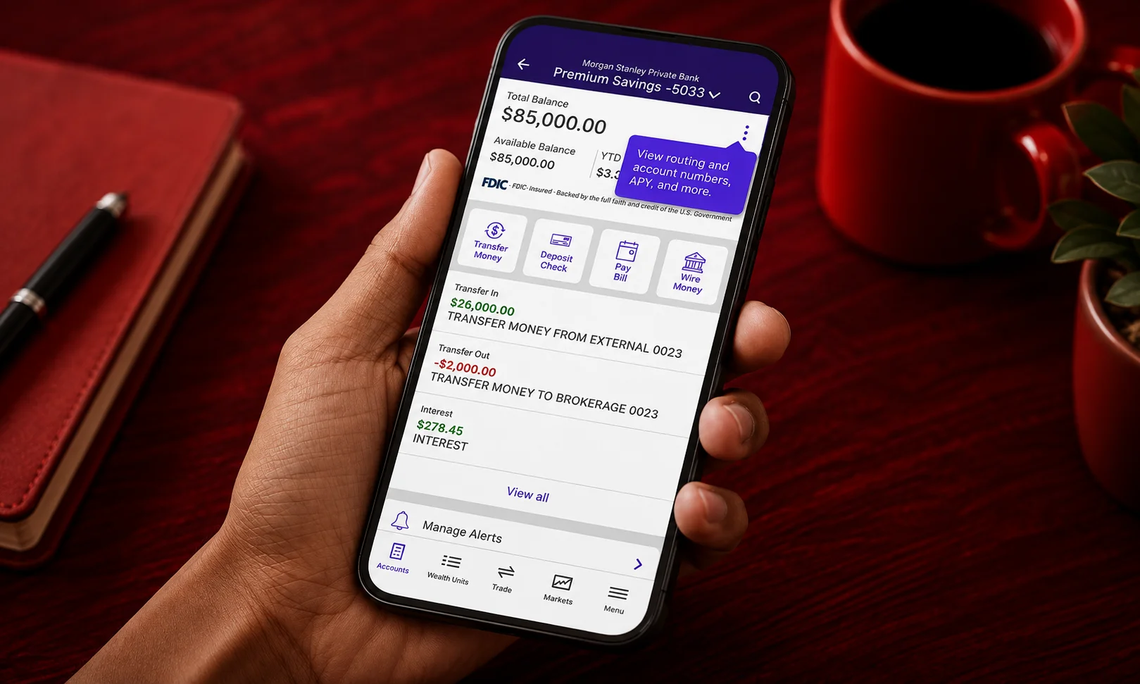 | 15 Best High-Yield Savings Accounts of August 2026 (Up to 4.21% APY) A mobile device showing an ETRADE savings interface.