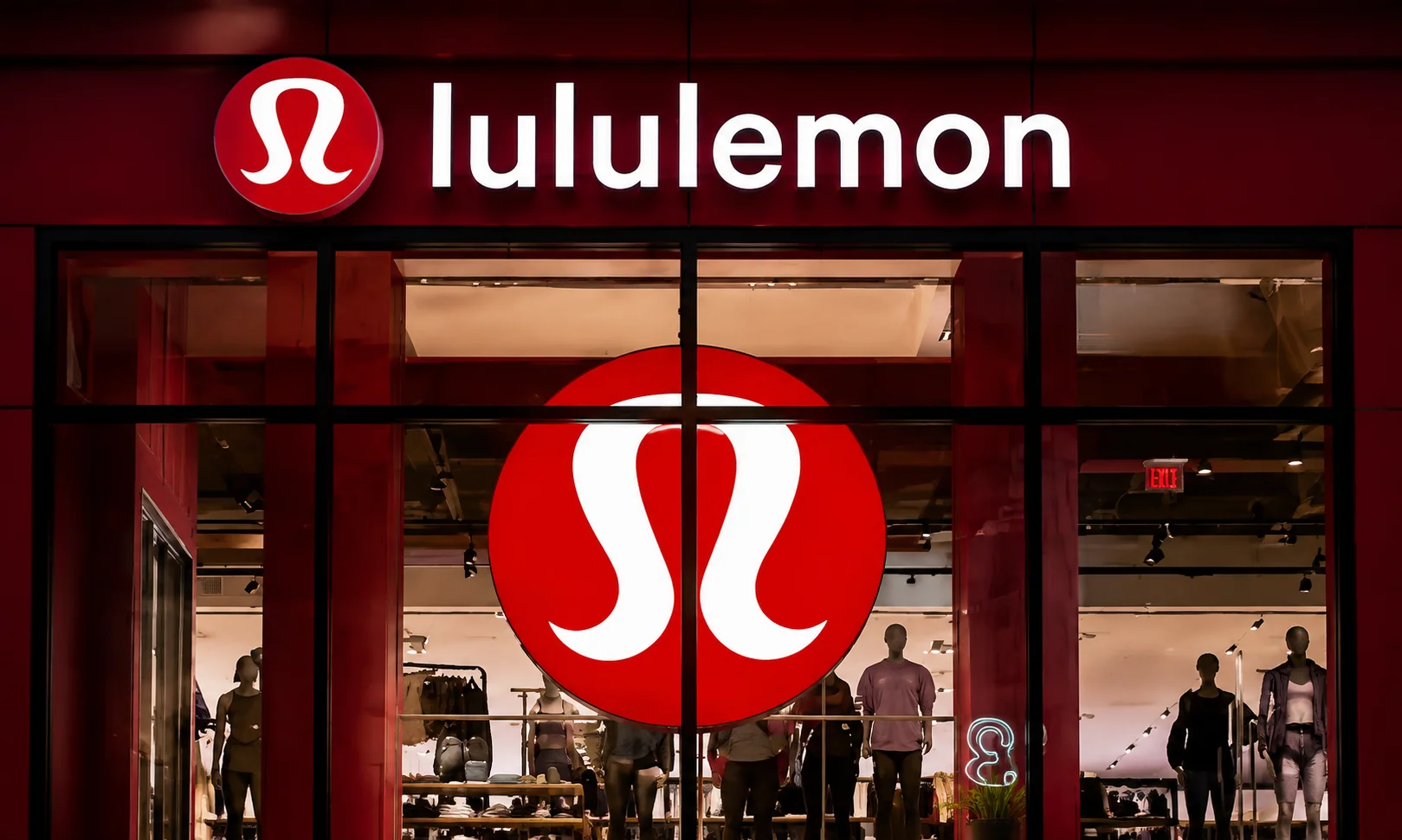 A lululemon brand store facade.