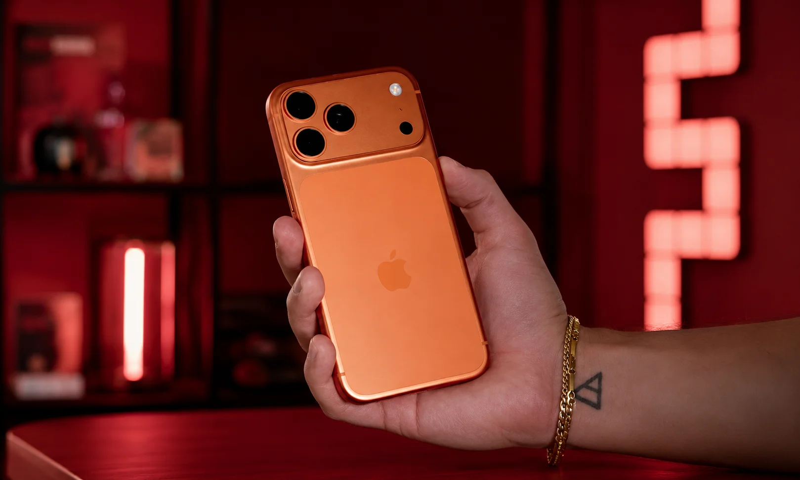Apple iPhone 17 Pro Max in orange
