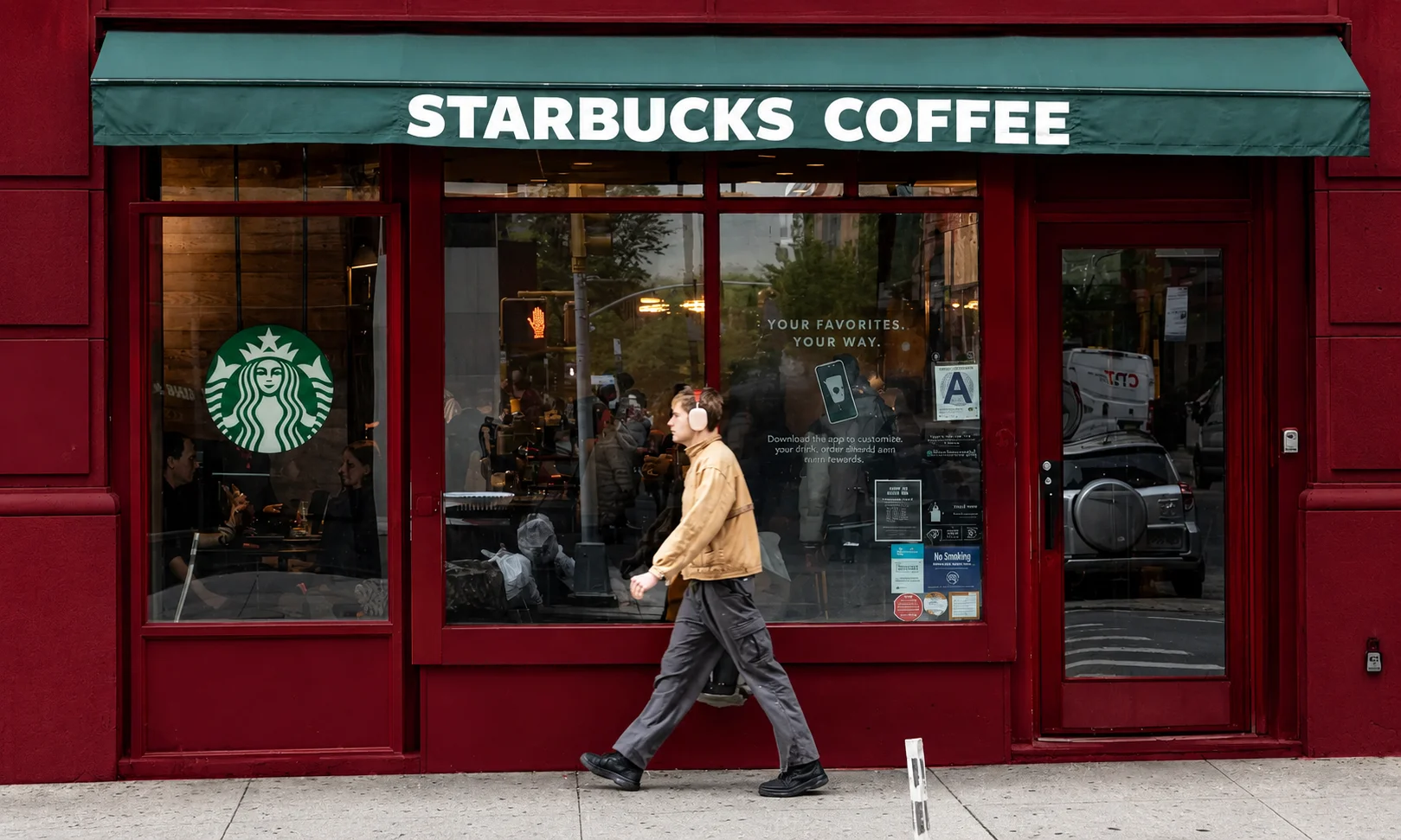 Starbucks coffee shop exterior storefront