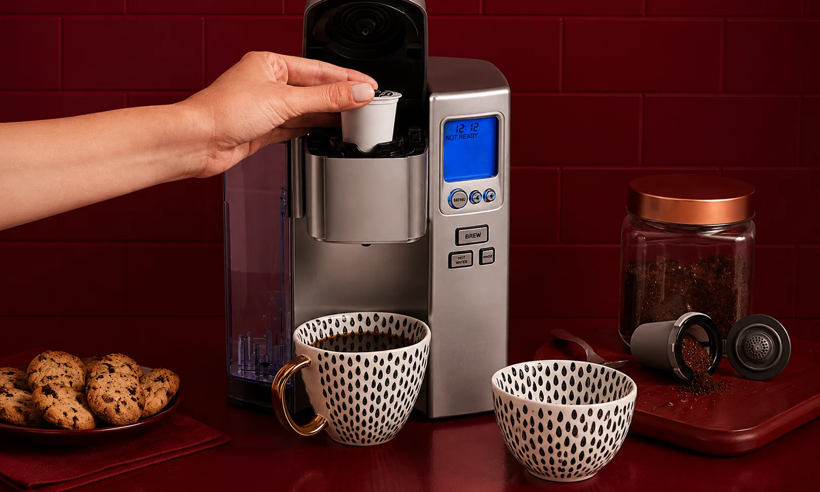 Convenient single-serve pod coffee maker
