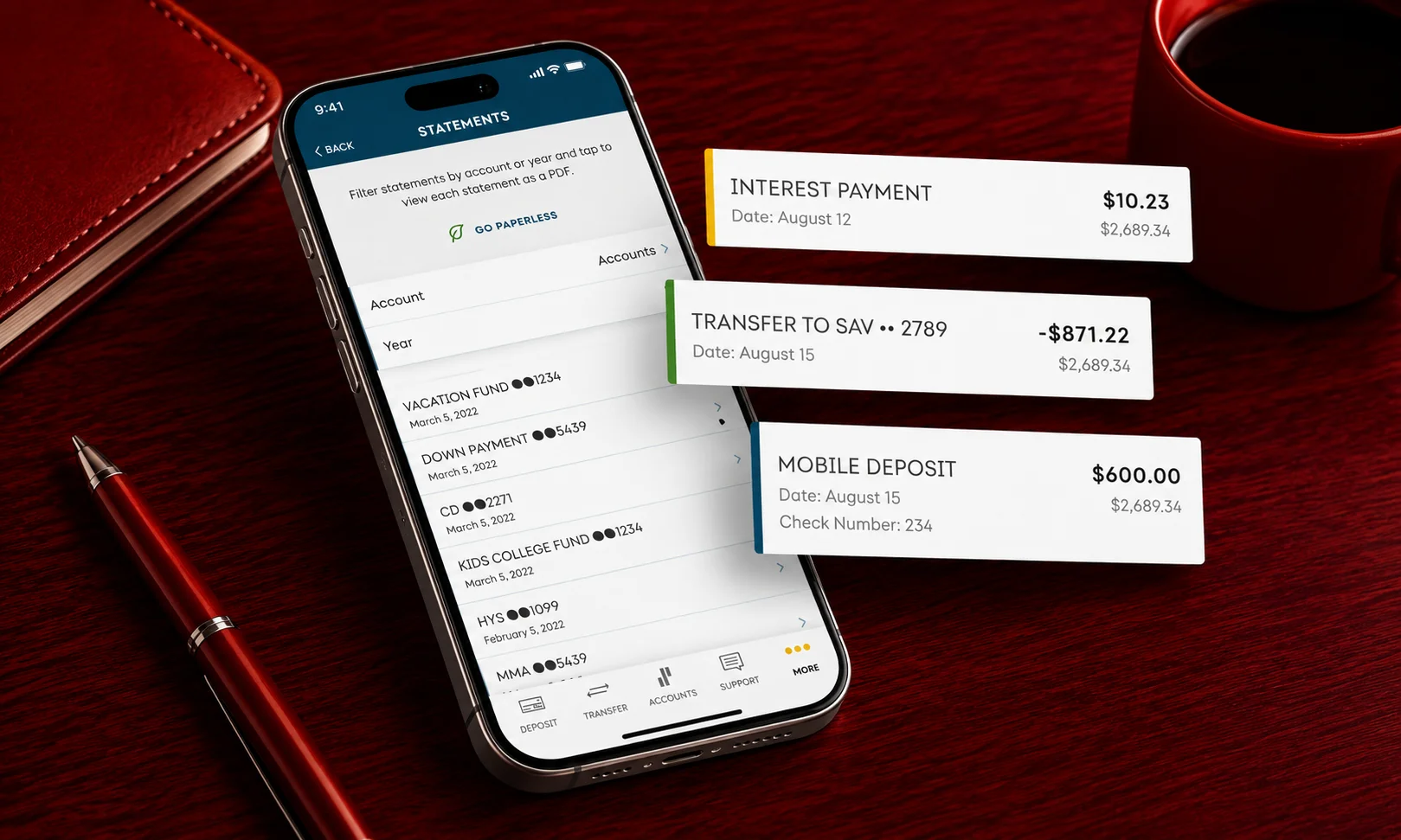 | 15 Best High-Yield Savings Accounts of August 2026 (Up to 4.21% APY) A phone screen showing Synchrony Bank account tools.