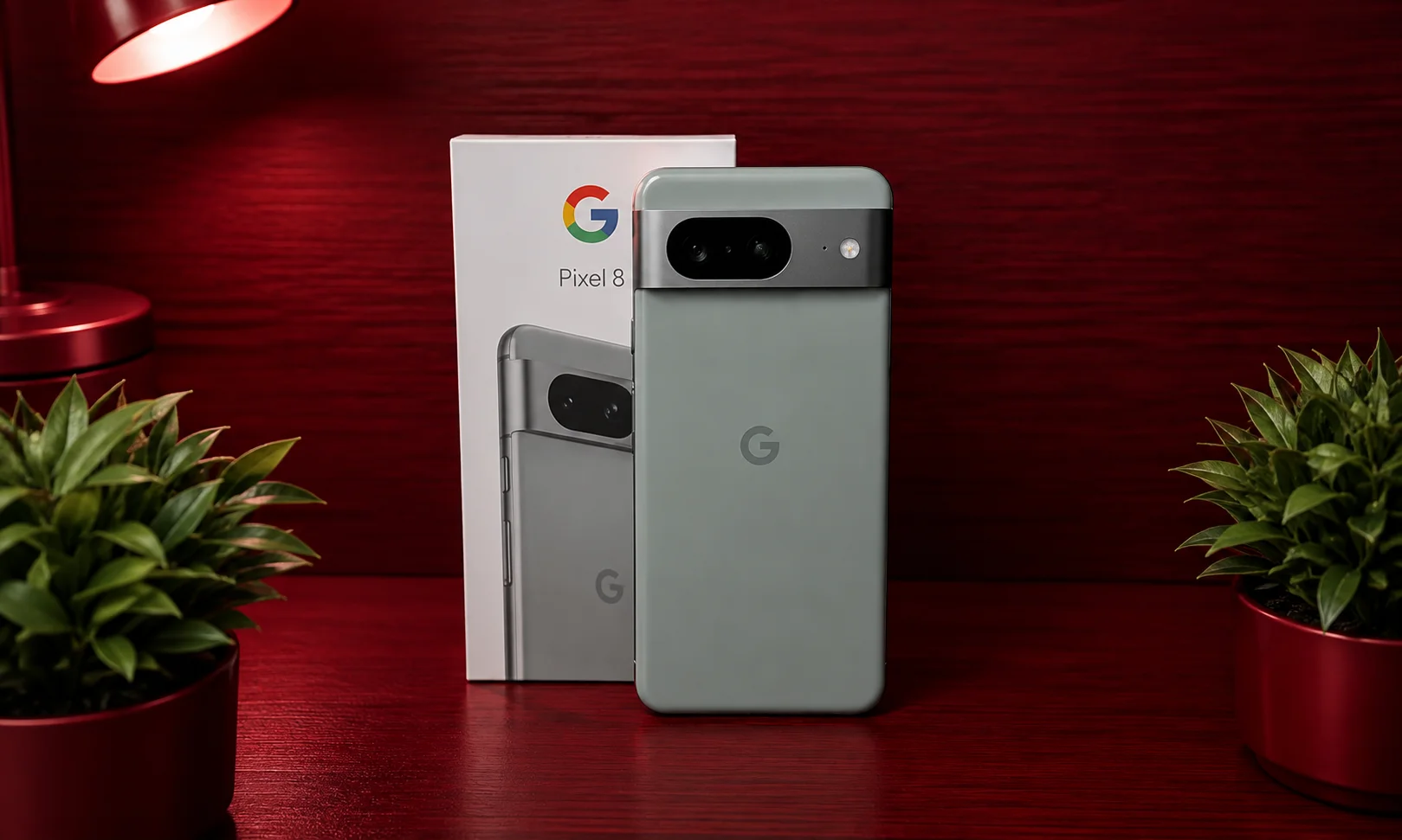 Google Pixel 10 devices displayed neatly next to each other.