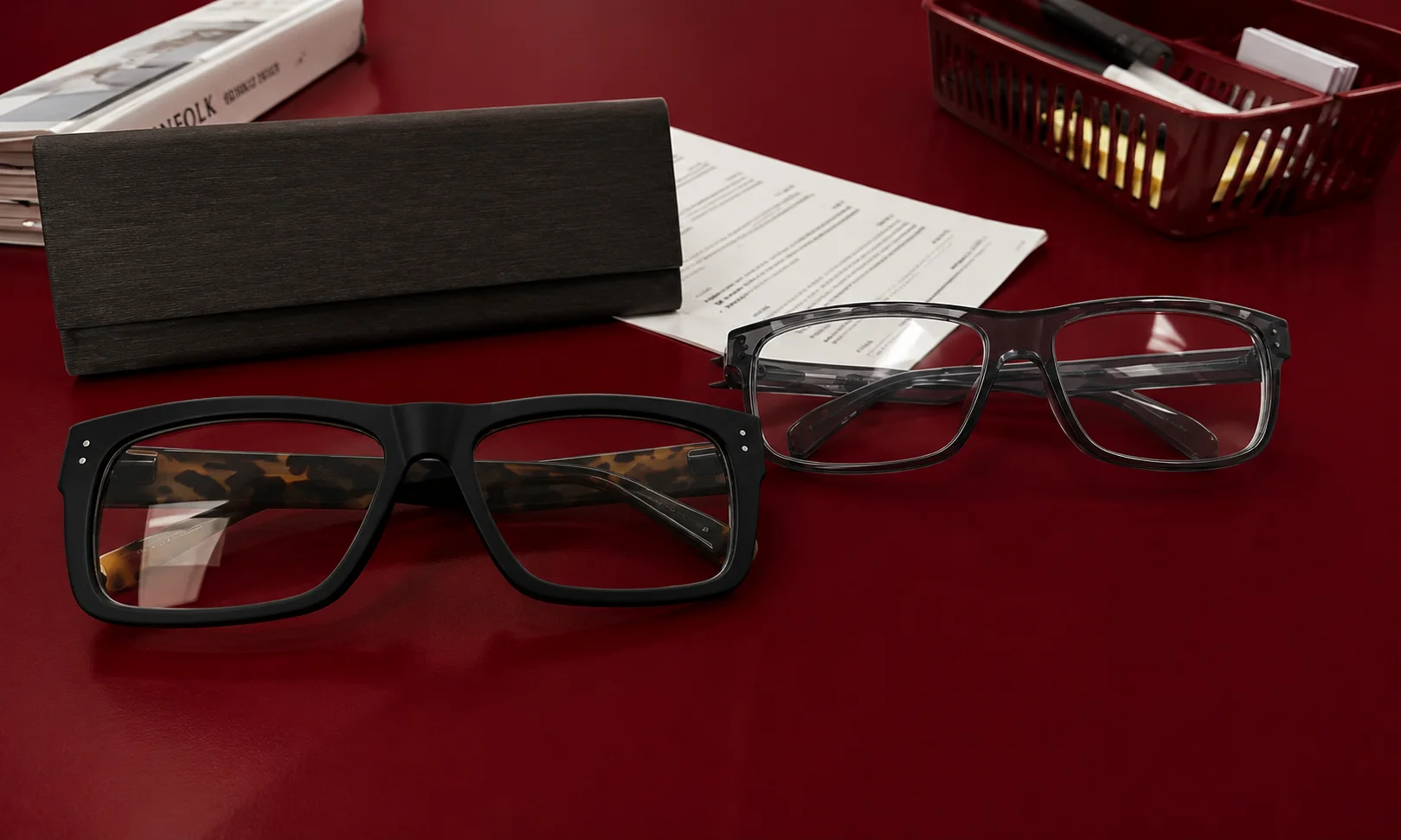| America's Best Contacts & Eyeglasses Review: 2026 Senior person trying on progressive prescription eyeglasses at an Americas Best optical retail center