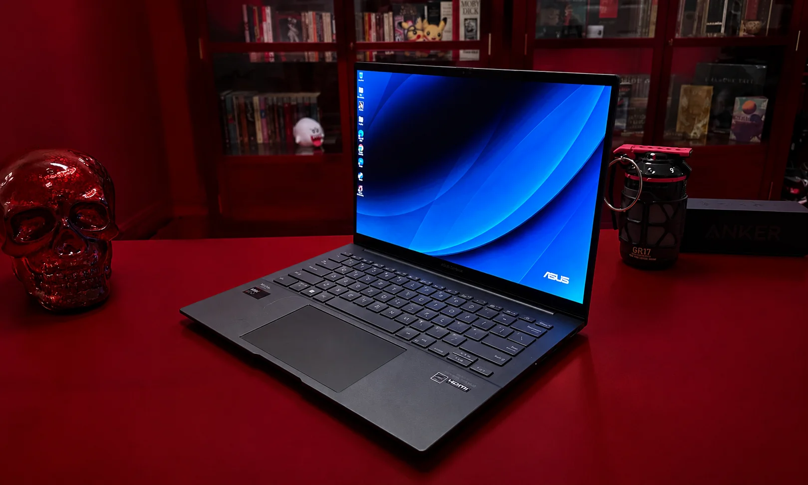 ASUS Zenbook 14 laptop with vibrant OLED display