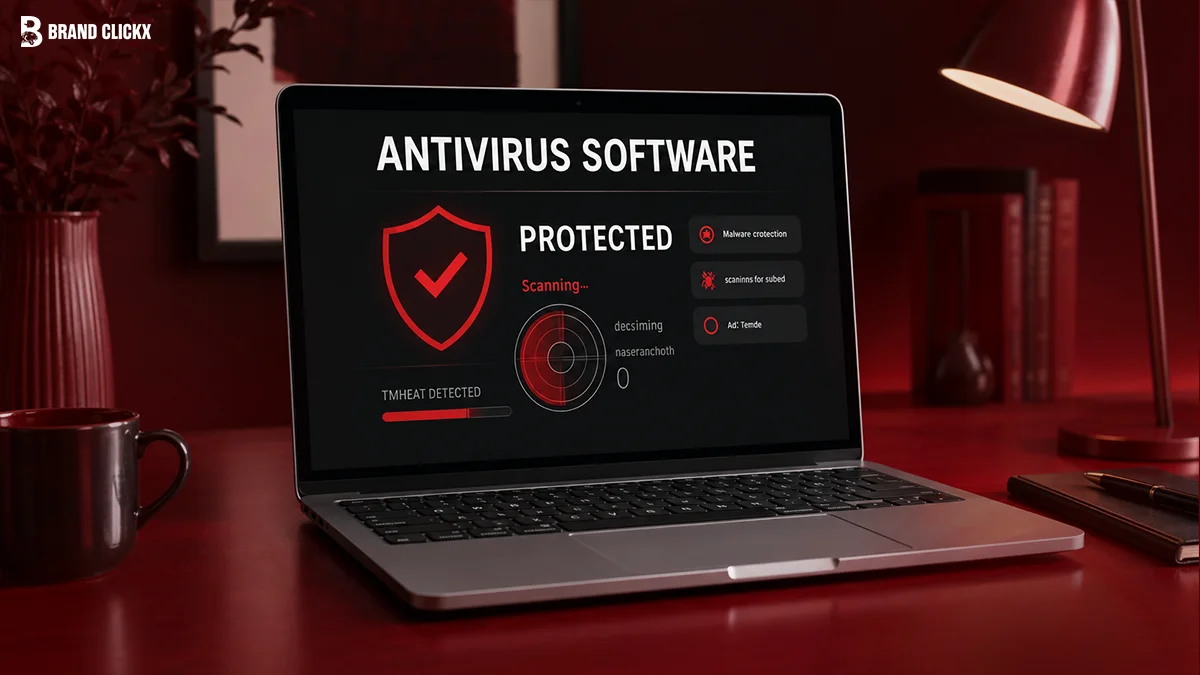 Best Antivirus Software of 2026 Expert Tested Picks for Every Need Best antivirus software of 2026 displayed on a laptop against a dark red background