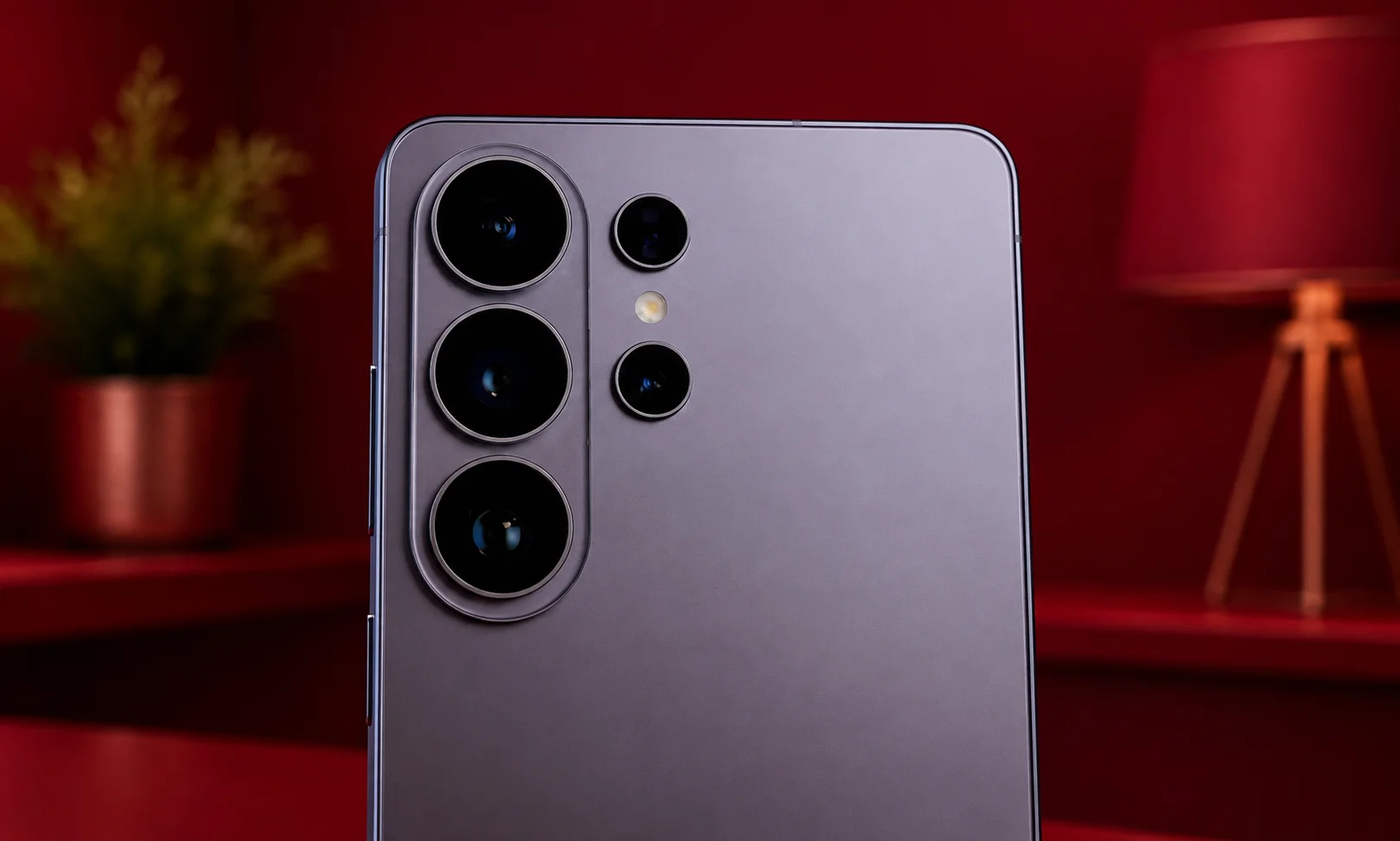 Samsung Galaxy S26 Ultra Quad Camera Setup showing 200MP Main and Telephoto Lenses
