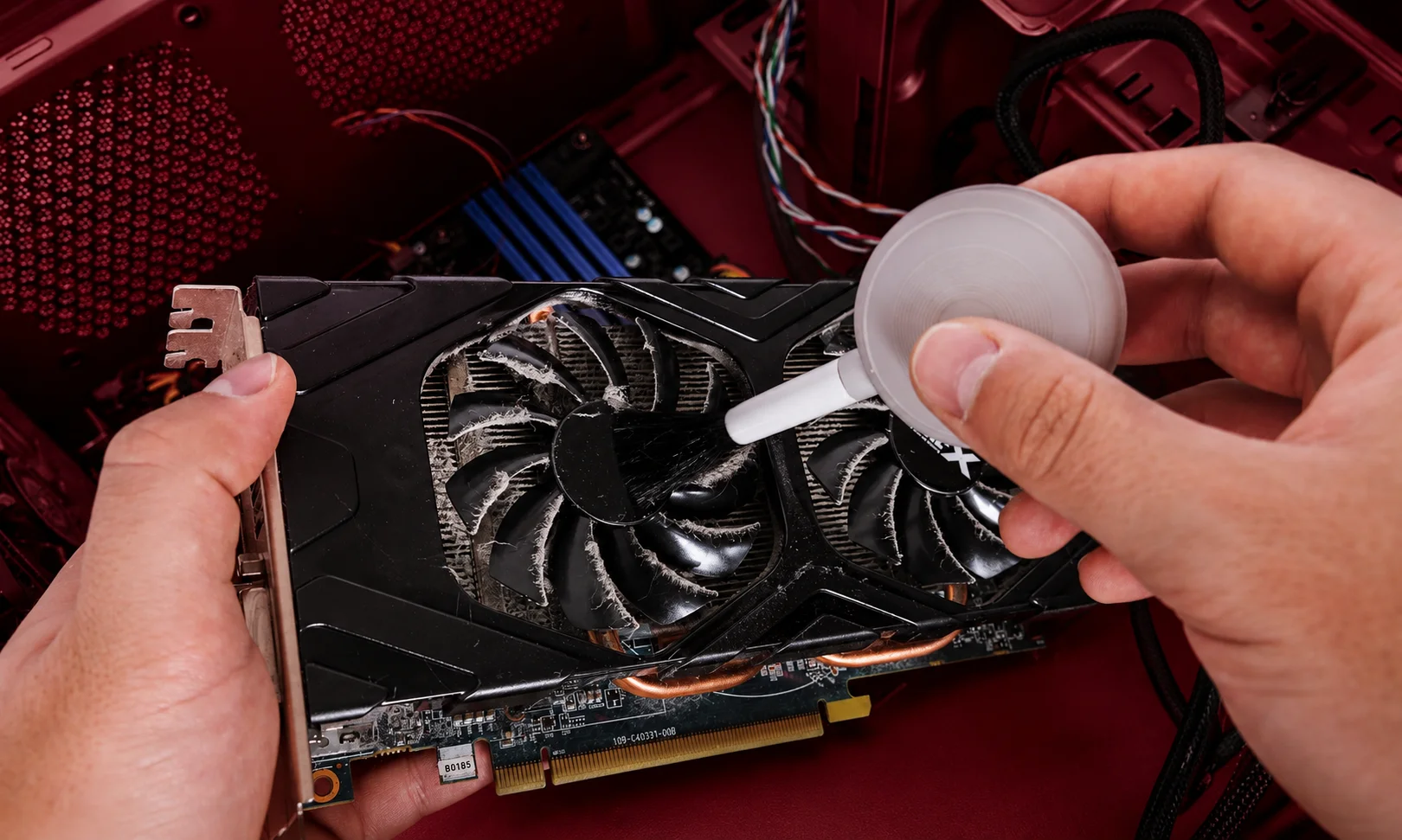 Tips and methods for safely cleaning computer components.
