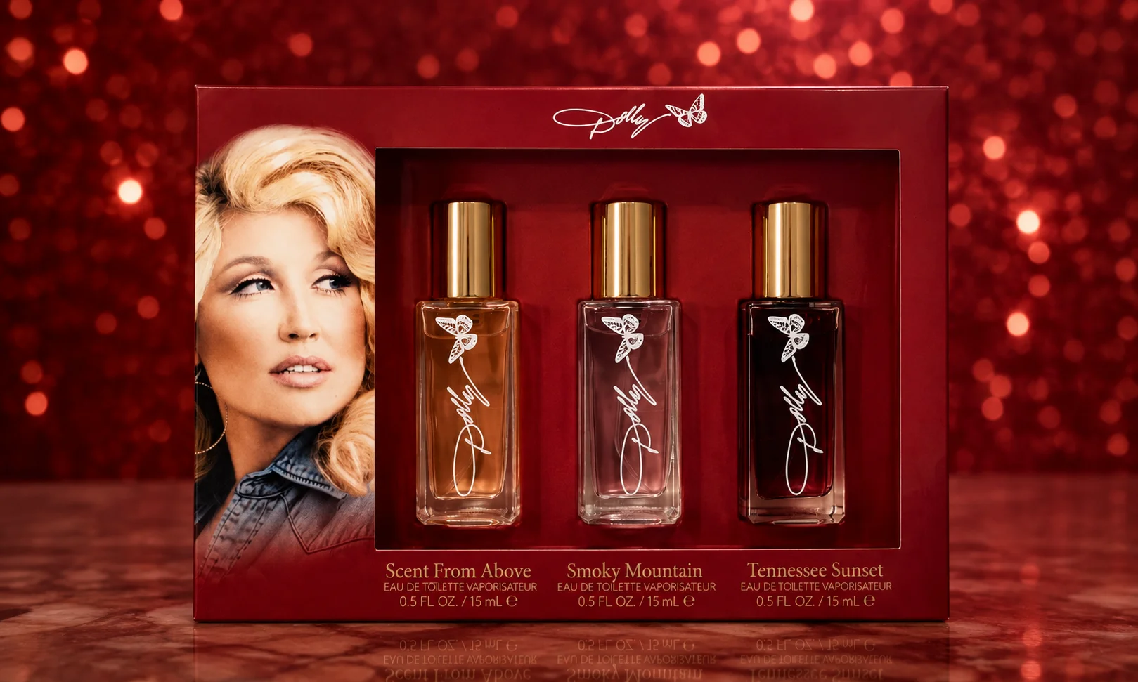 Dolly Beauty makeup and fragrance collection
