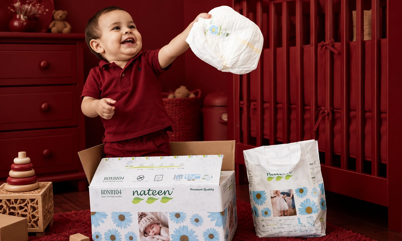 Biodegradable components in Ecororiginals diapers