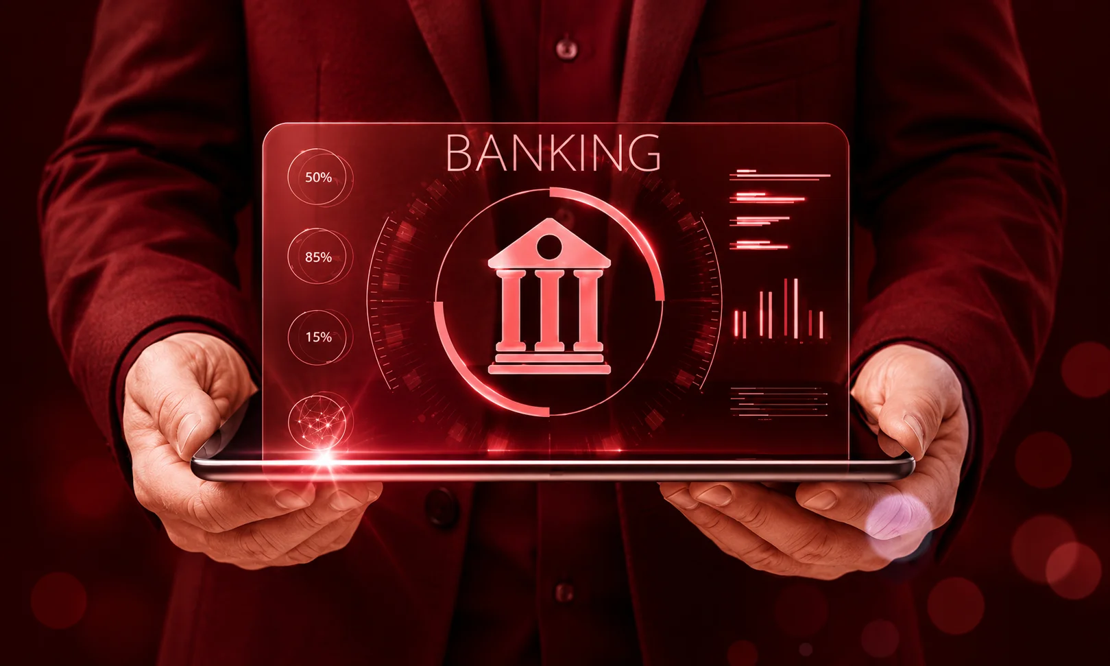 An overview explaining the mechanisms, processes, and applications of artificial intelligence within online banking platforms.