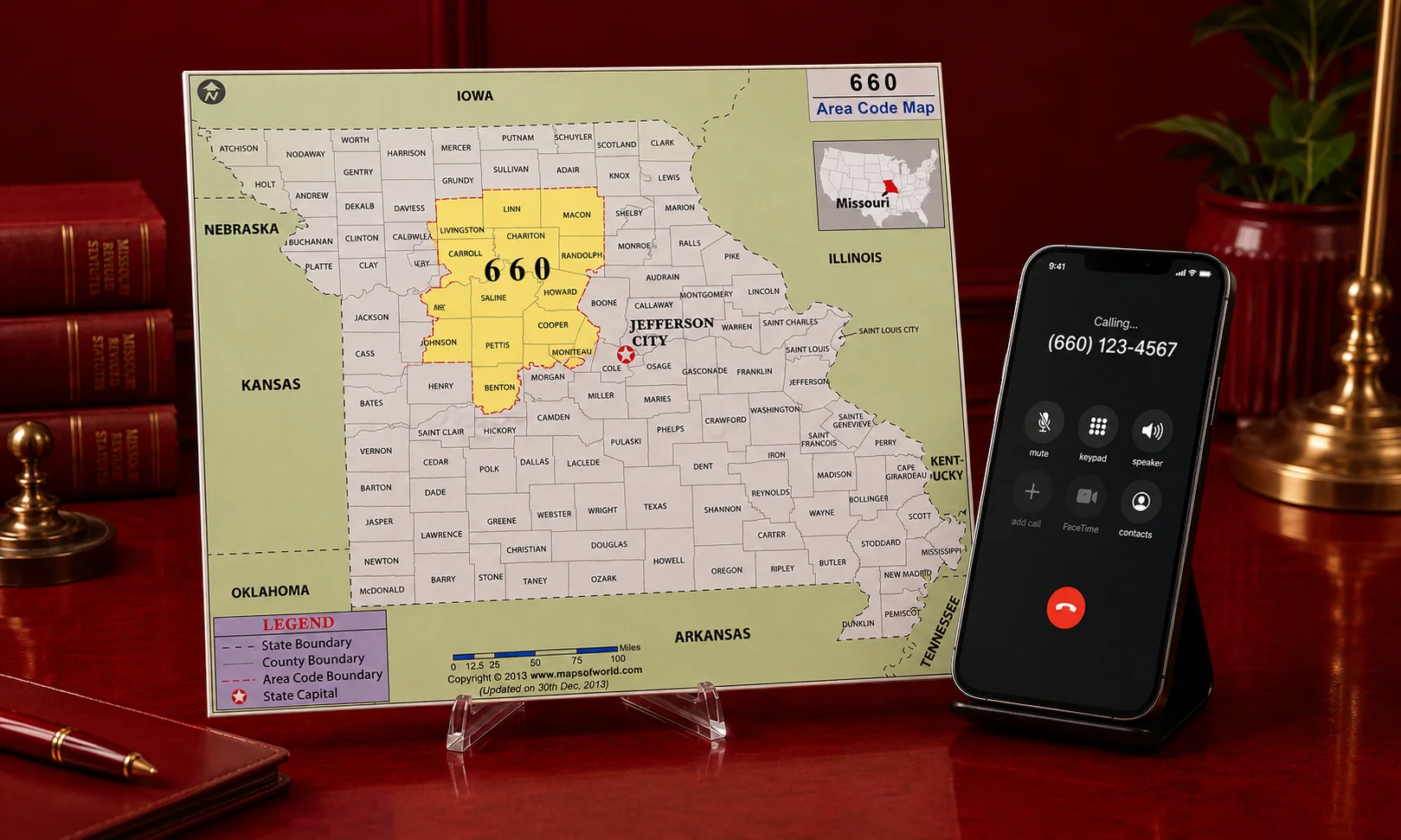 Step-by-step guide on how to dial a 10-digit 660 area code number in Missouri